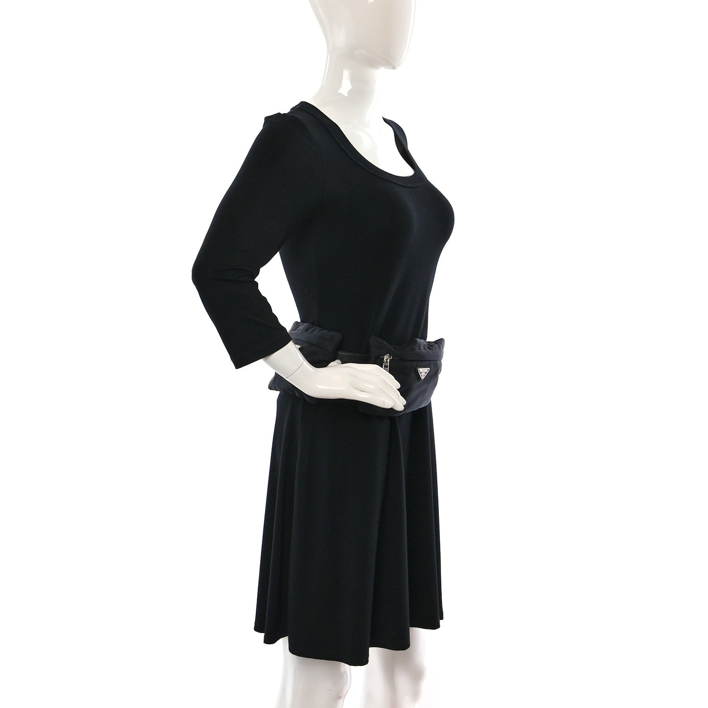 Tessuto Nylon Saffiano Belt Bag 100 40 Black