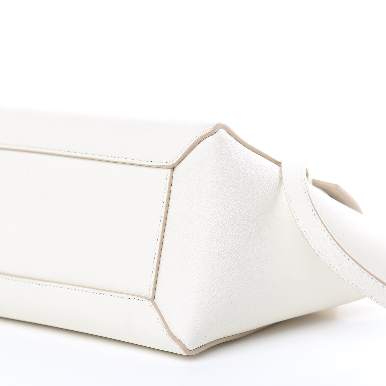 Celine Grained Calfskin Micro Belt Bag White 9 of 10