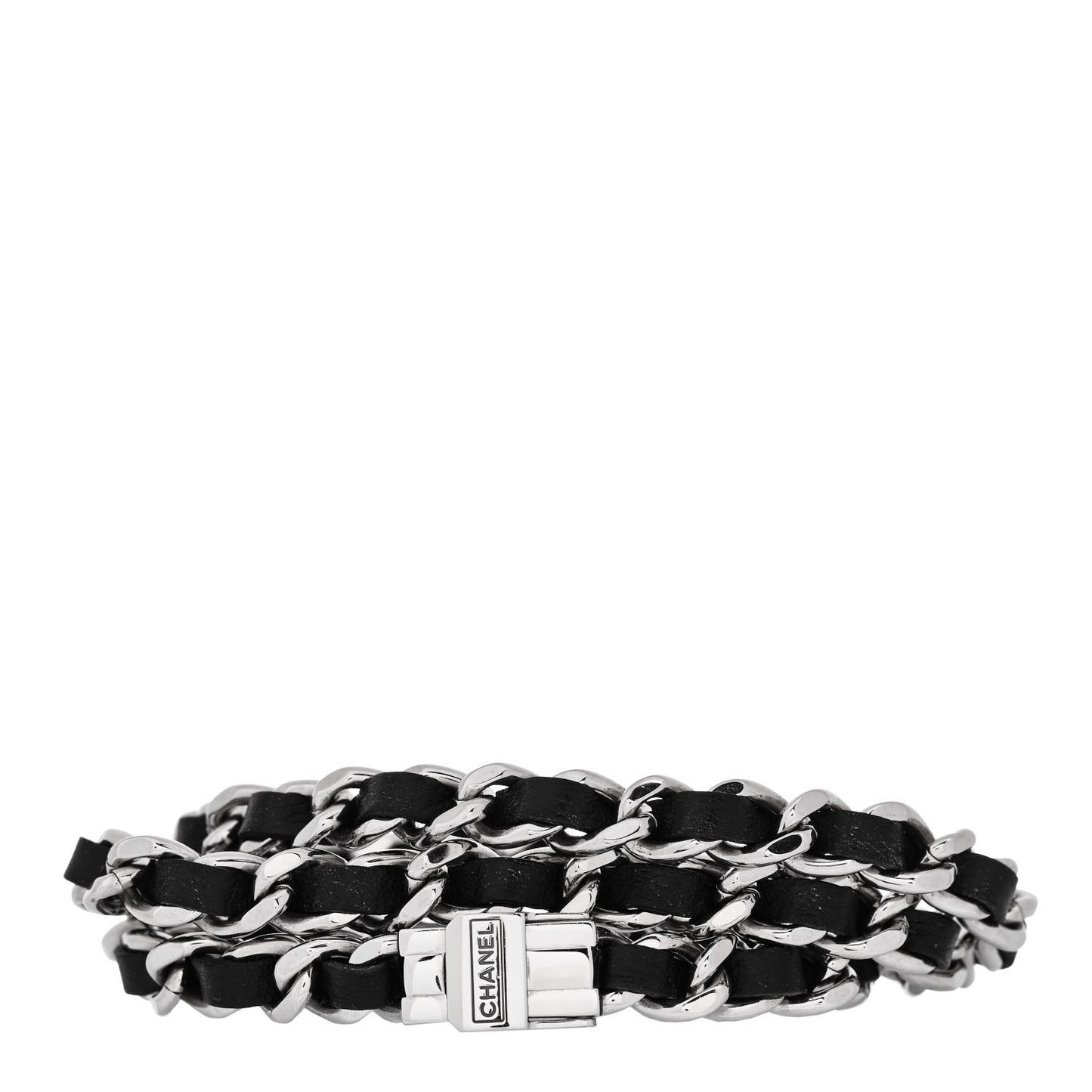 Stainless Steel Lambskin 16mm Premiere Rock Triple Row Quartz Watch Black