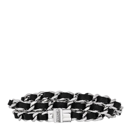 Chanel Stainless Steel Lambskin 16mm Premiere Rock Triple Row Quartz Watch Black 3 of 4