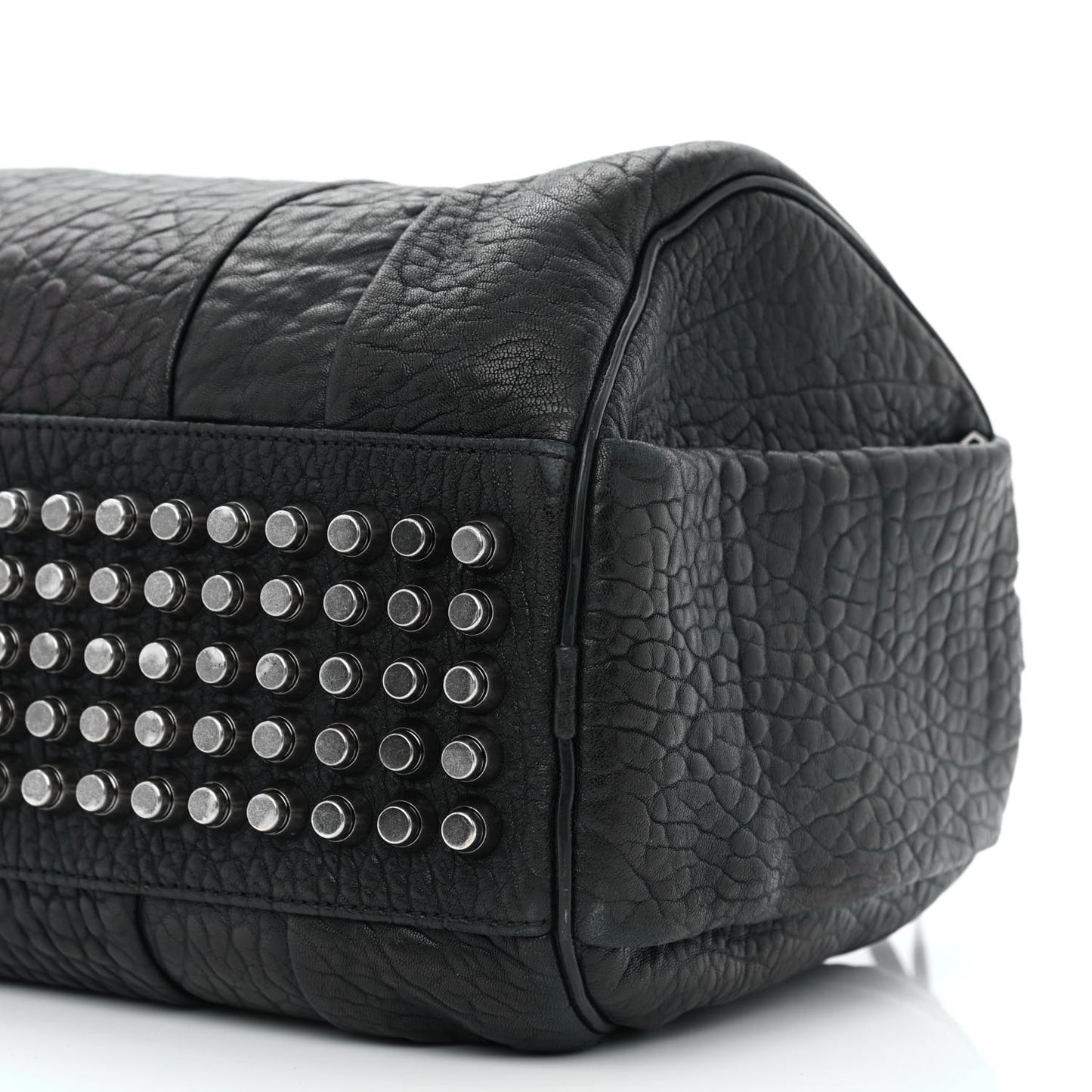 Pebbled Lambskin Rocco Black Nickel Hardware