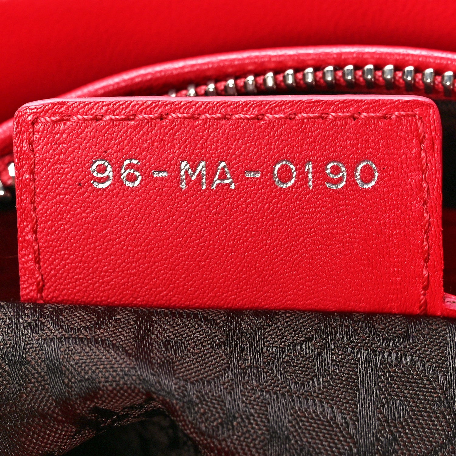 Christian Dior Lambskin Cannage Medium Lady Dior Red 7 of 11