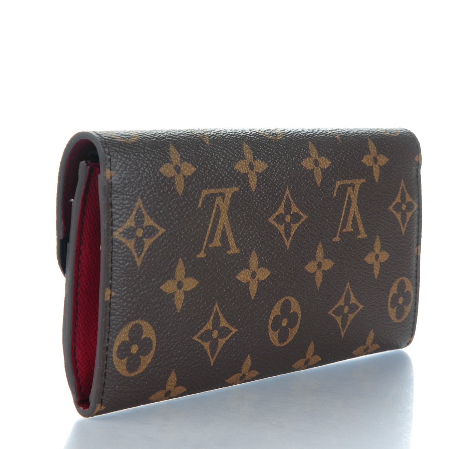 Monogram Emilie Wallet Red