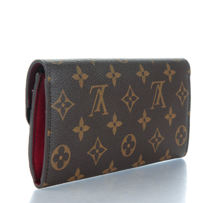 Louis Vuitton Monogram Emilie Wallet Red 3 of 8