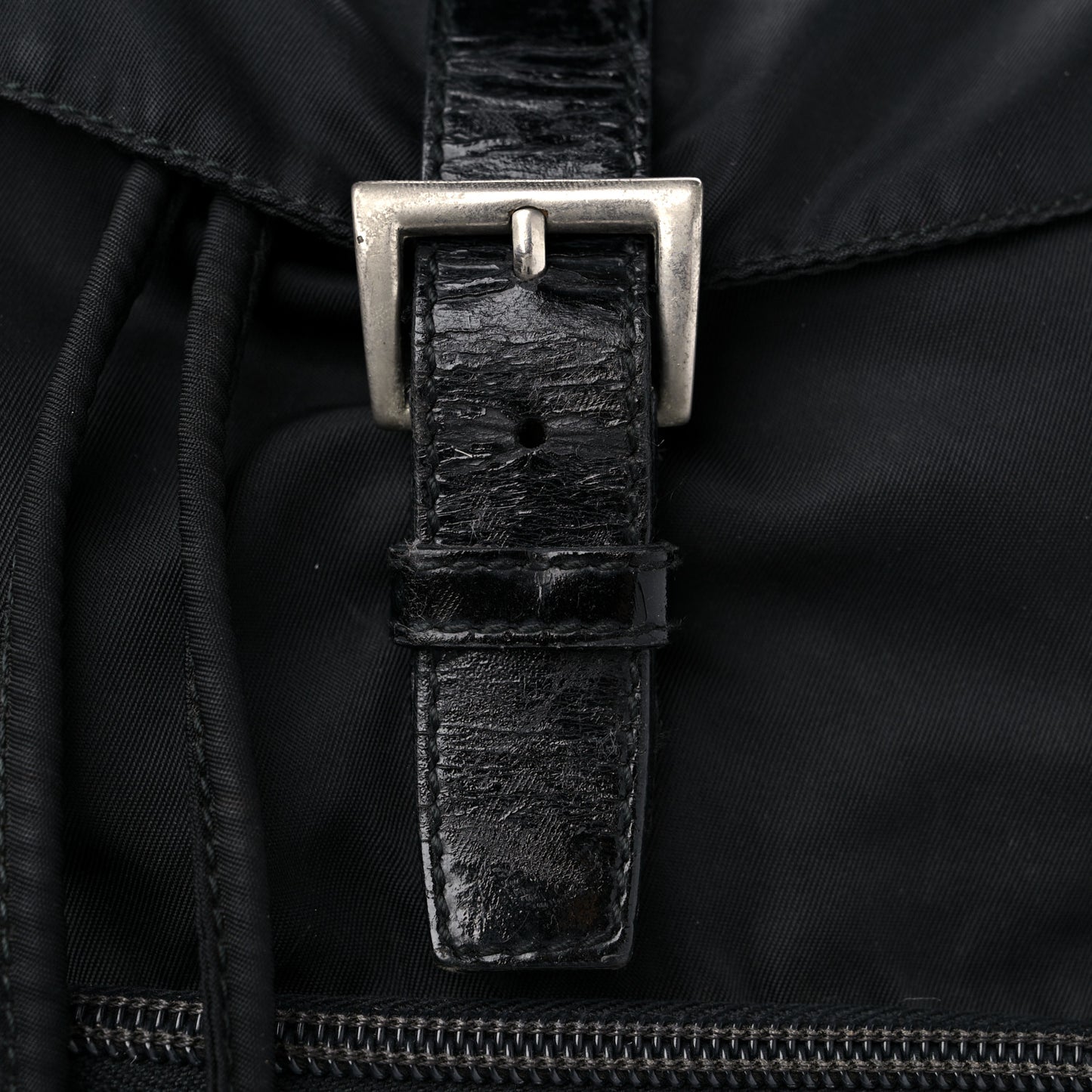 Tessuto Nylon Vela Cinch Backpack Black