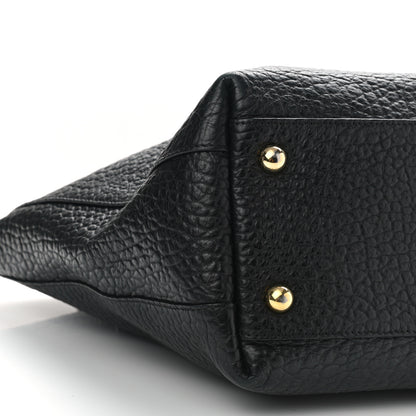 Burberry Signature Grain Calfskin Medium Welburn Tote Black 7 of 8