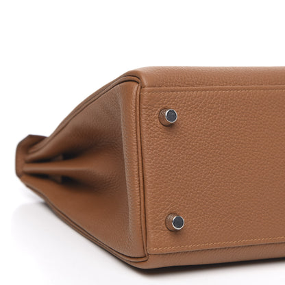 Hermes Togo Matte Alligator Kelly Retourne Touch 28 Gold 25 of 32
