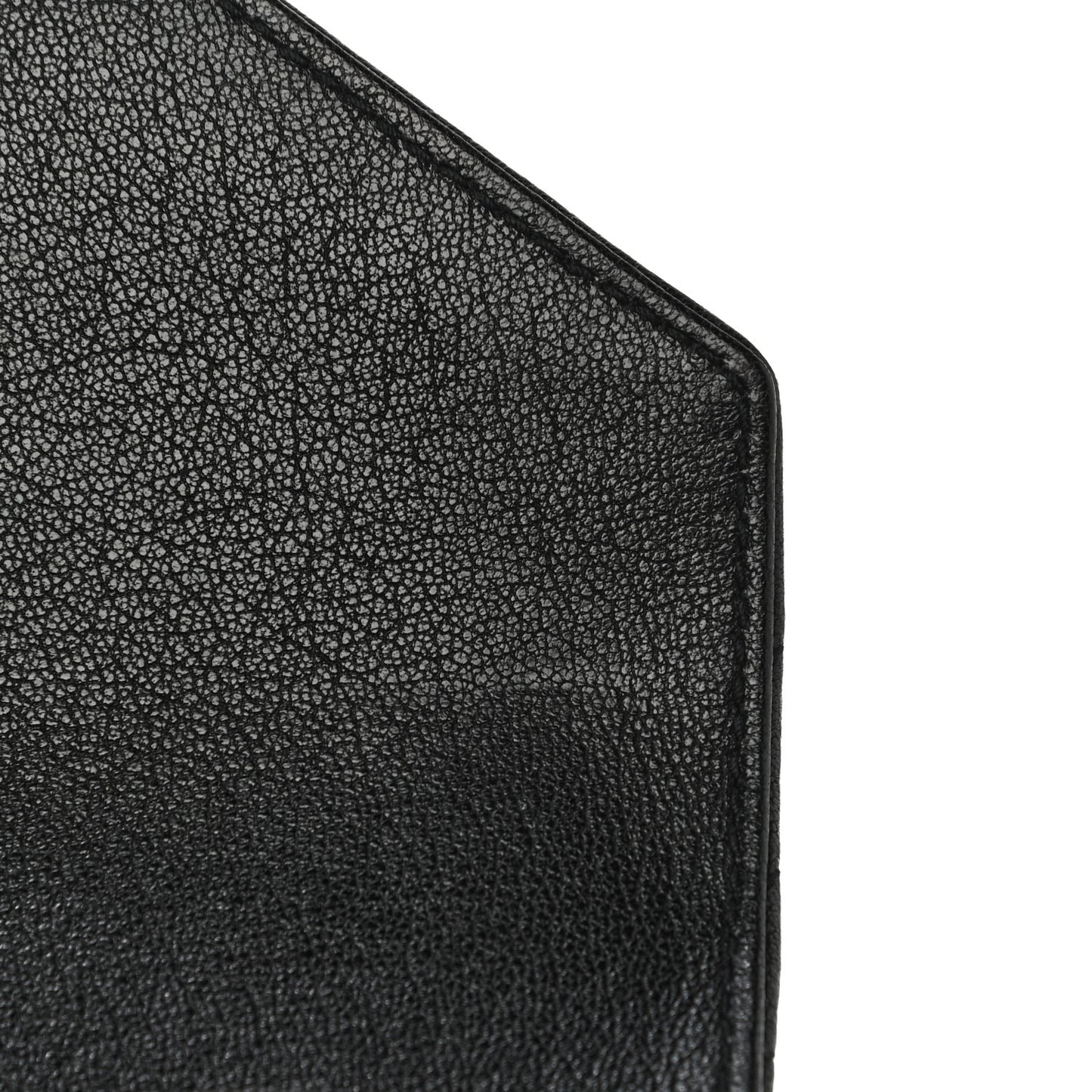 Sheepskin Matelasse Chevron Monogram Medium College Bag Black