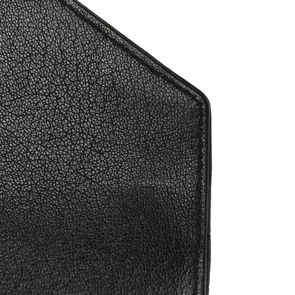 Saint Laurent Sheepskin Matelasse Chevron Monogram Medium College Bag Black 12 of 12