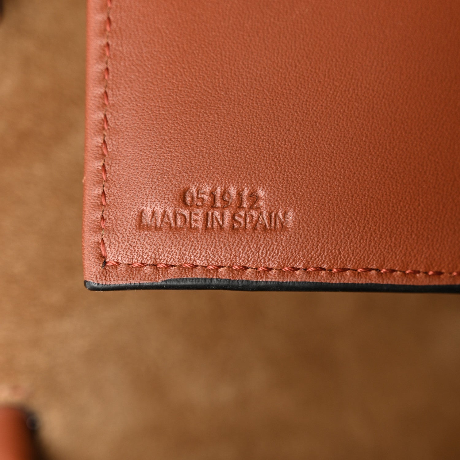 Loewe Calfskin Medium Flamenco Knot Bag Rust 7 of 14