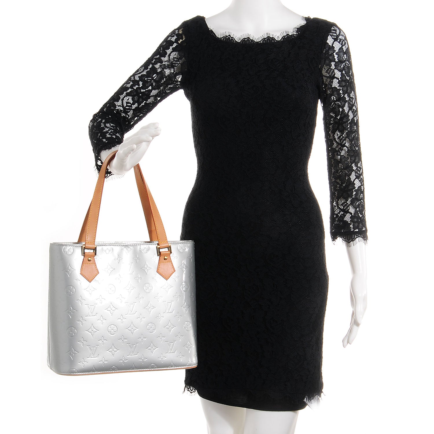 Louis Vuitton Vernis Houston Silver 2 of 7