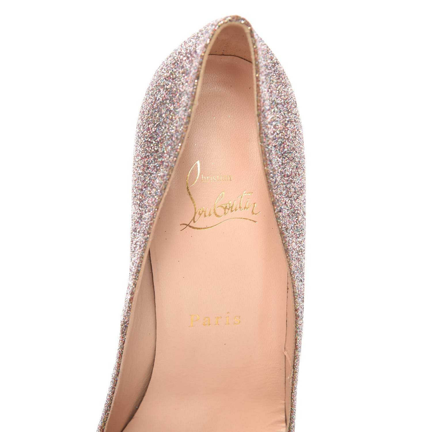 Christian Louboutin Glitter Canvas Aliglitter Fifille 100 Pumps 39.5 Multicolor 8 of 12