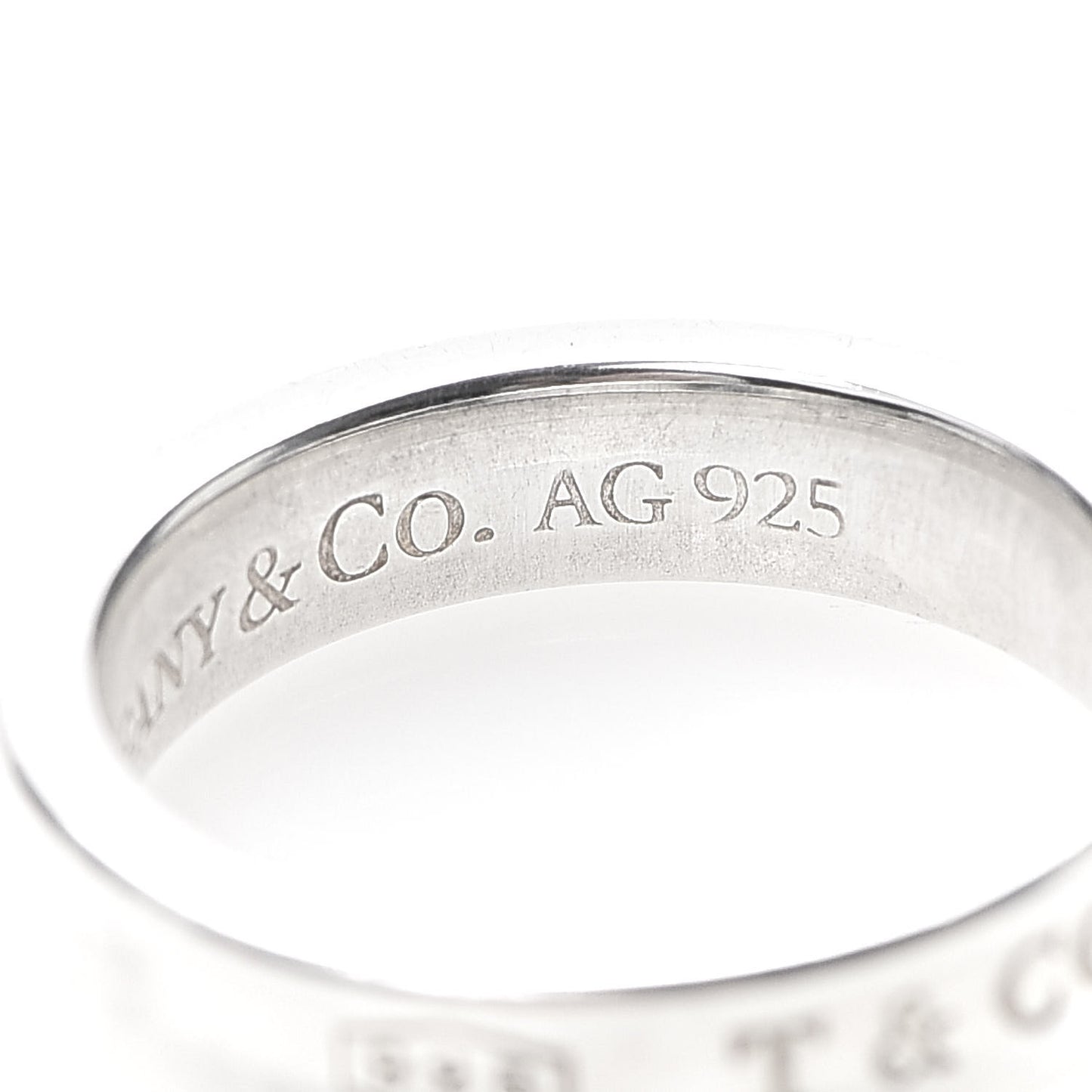 Sterling Silver Narrow 1837 Band Ring 46 3.75