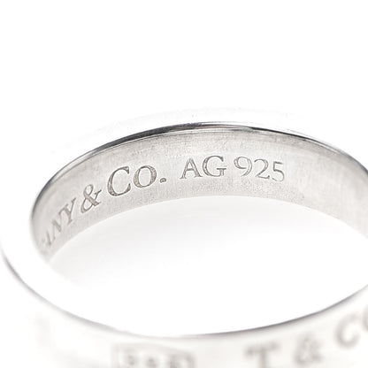 Tiffany Sterling Silver Narrow 1837 Band Ring 46 3.75 5 of 6