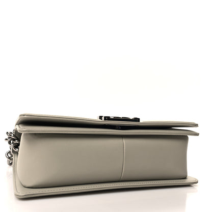 Chanel Lambskin Chevron Medium Boy Flap Grey 4 of 10