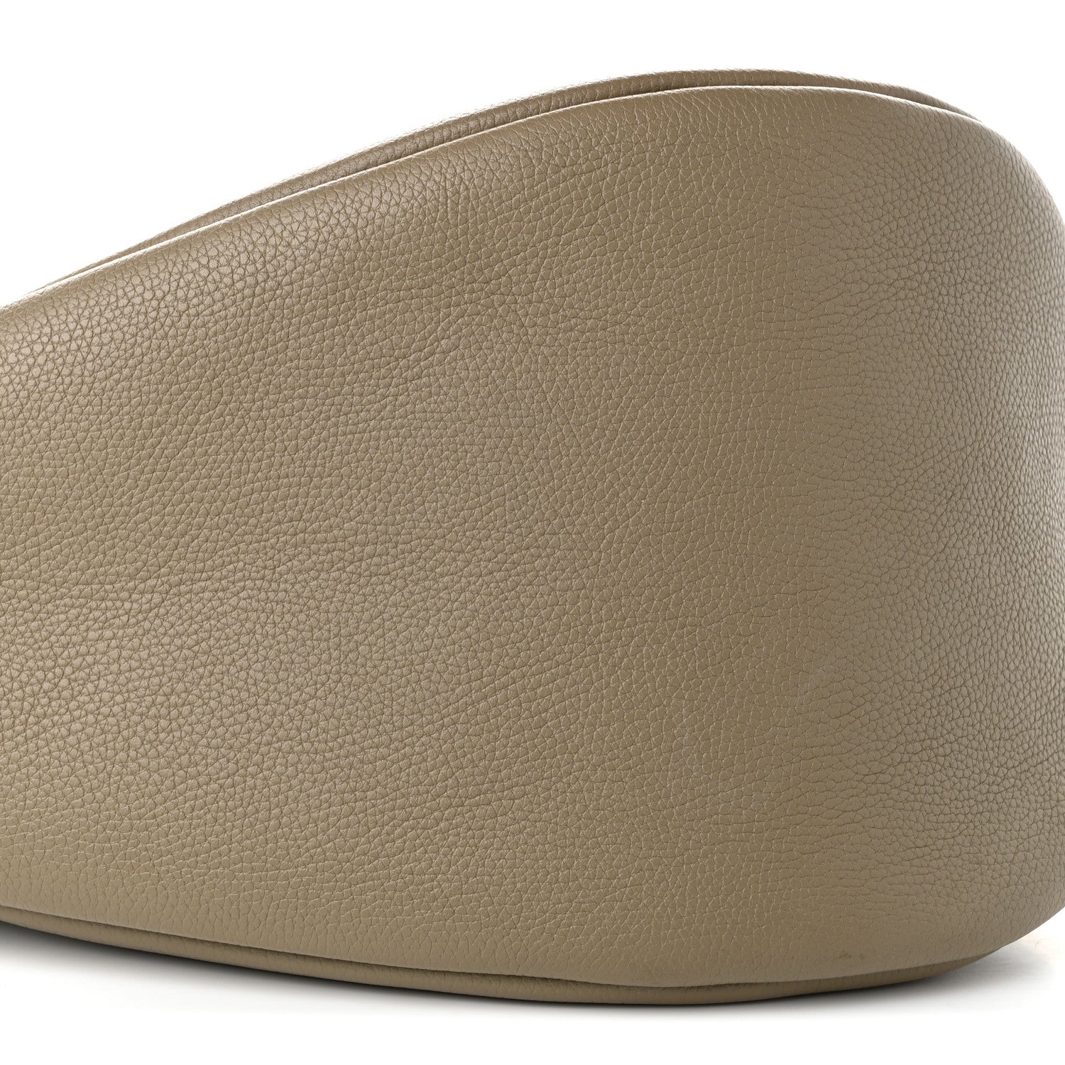 The Row Grained Calfskin Large Slouchy Banana Bag Military Beige 9 of 10