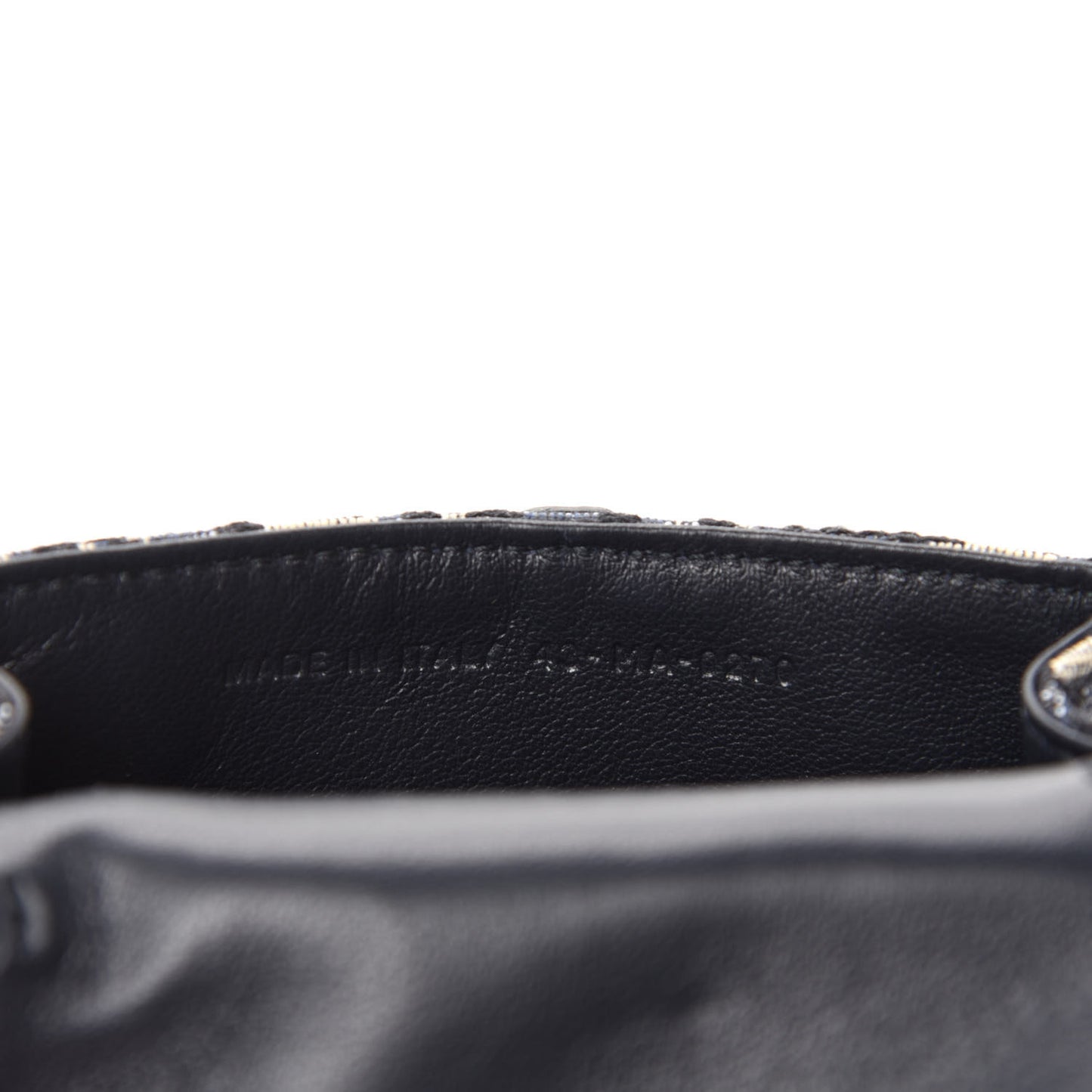 Oblique Nano Saddle Chain Pouch Blue