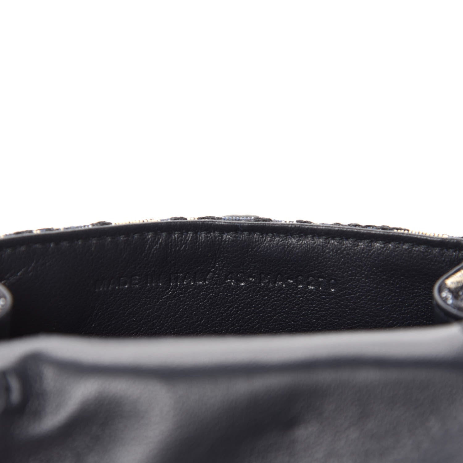 Christian Dior Oblique Nano Saddle Chain Pouch Blue 9 of 11