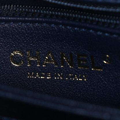 Chanel Lambskin Quilted Small Trendy CC Dual Handle Flap Bag Navy 6 of 14