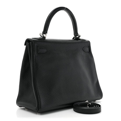 Hermes Taurillon Clemence Kelly Retourne 28 Black 3 of 17