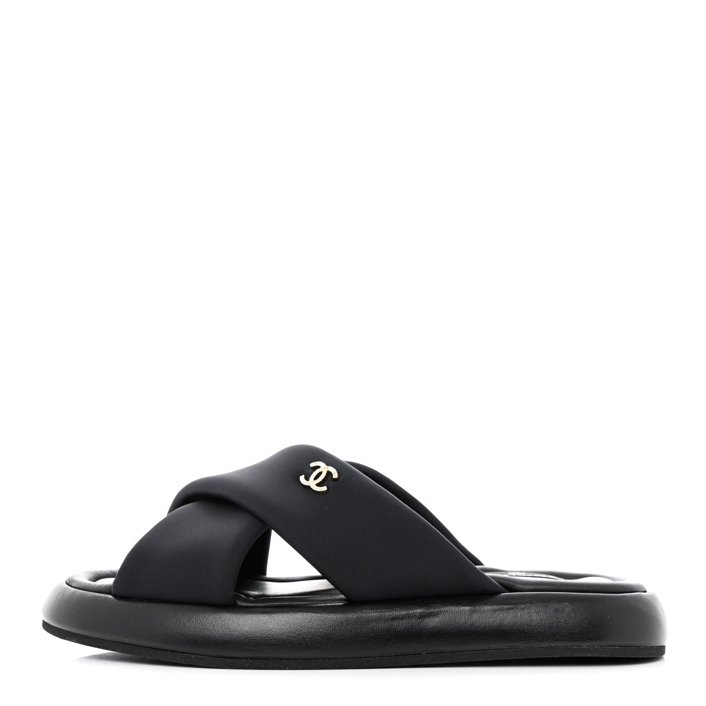 Fabric CC Mules Sandals 41 Black