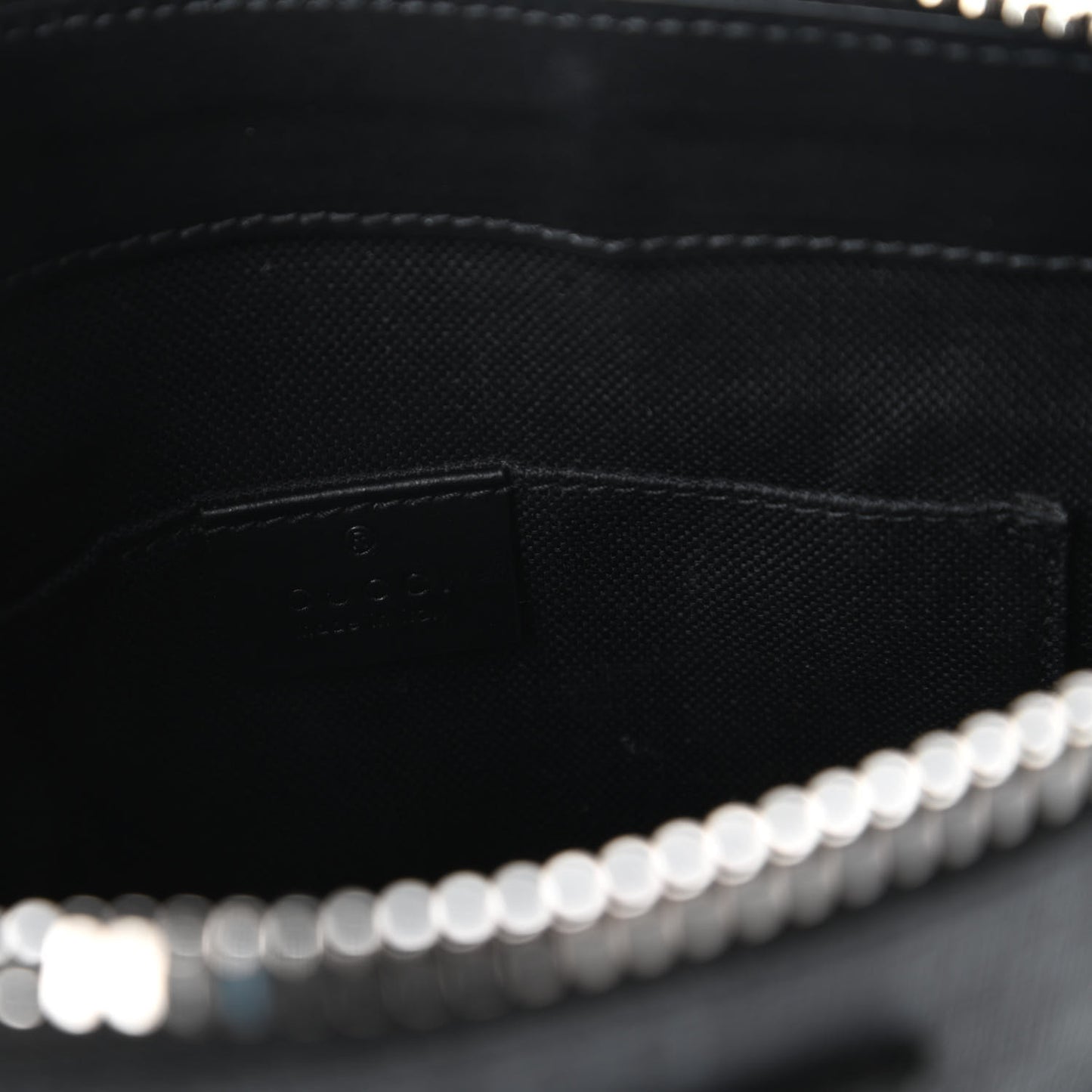 GG Supreme Monogram Web Small Flat Messenger Bag Black Grey