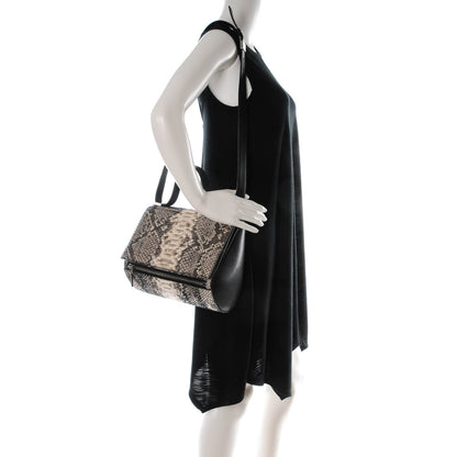 Givenchy Python Medium Pandora Box Crossbody Bag Black White 2 of 8