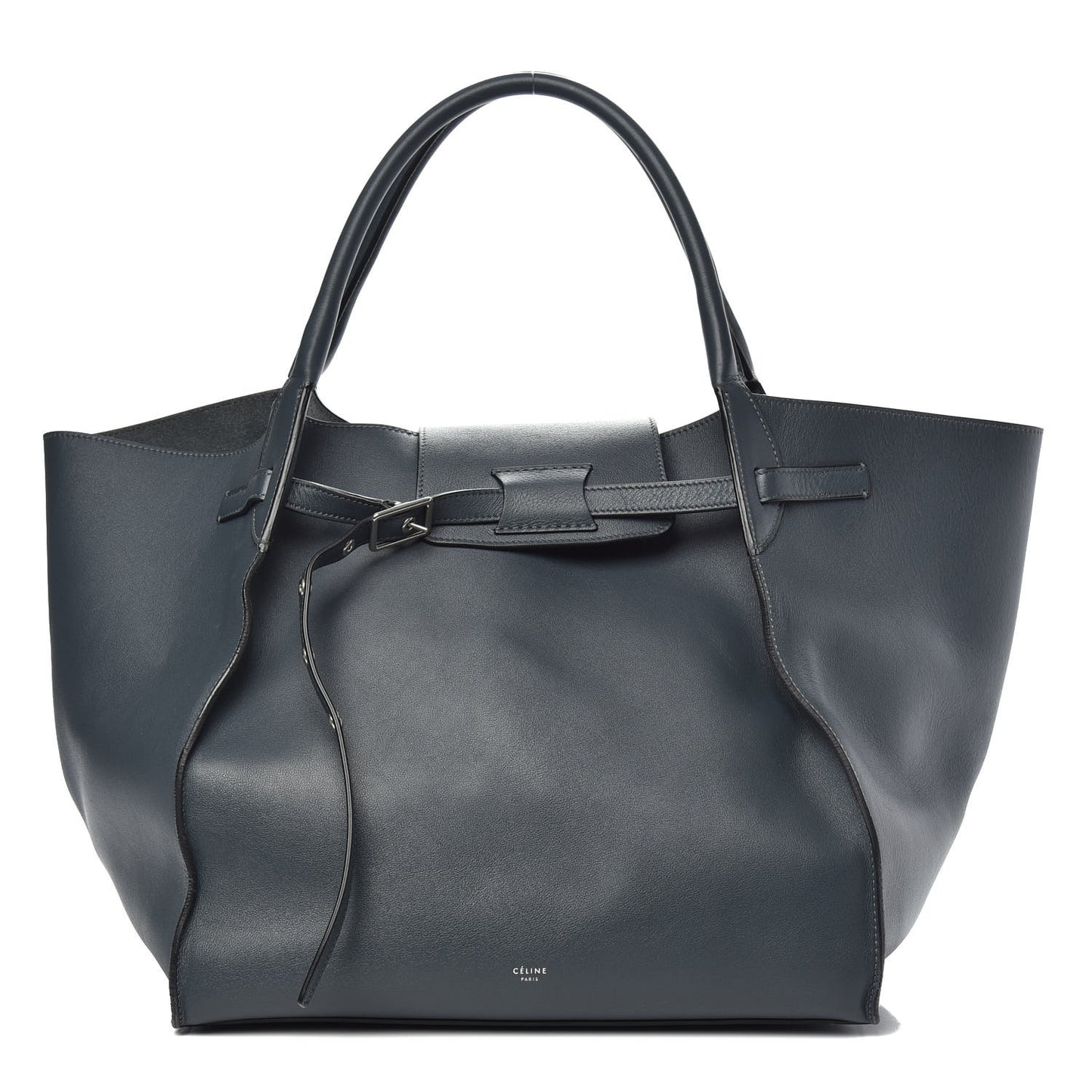 Smooth Calfskin Medium Big Bag Slate Blue