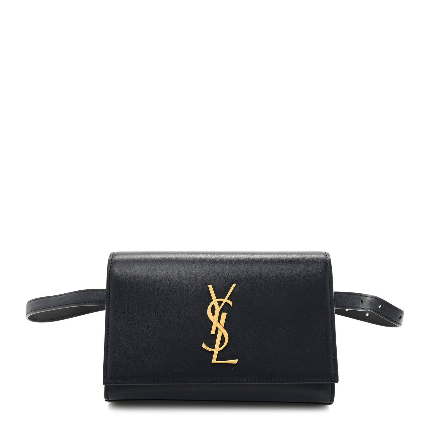 Smooth Calfskin Monogram Kate Belt Bag Deep Marine Black