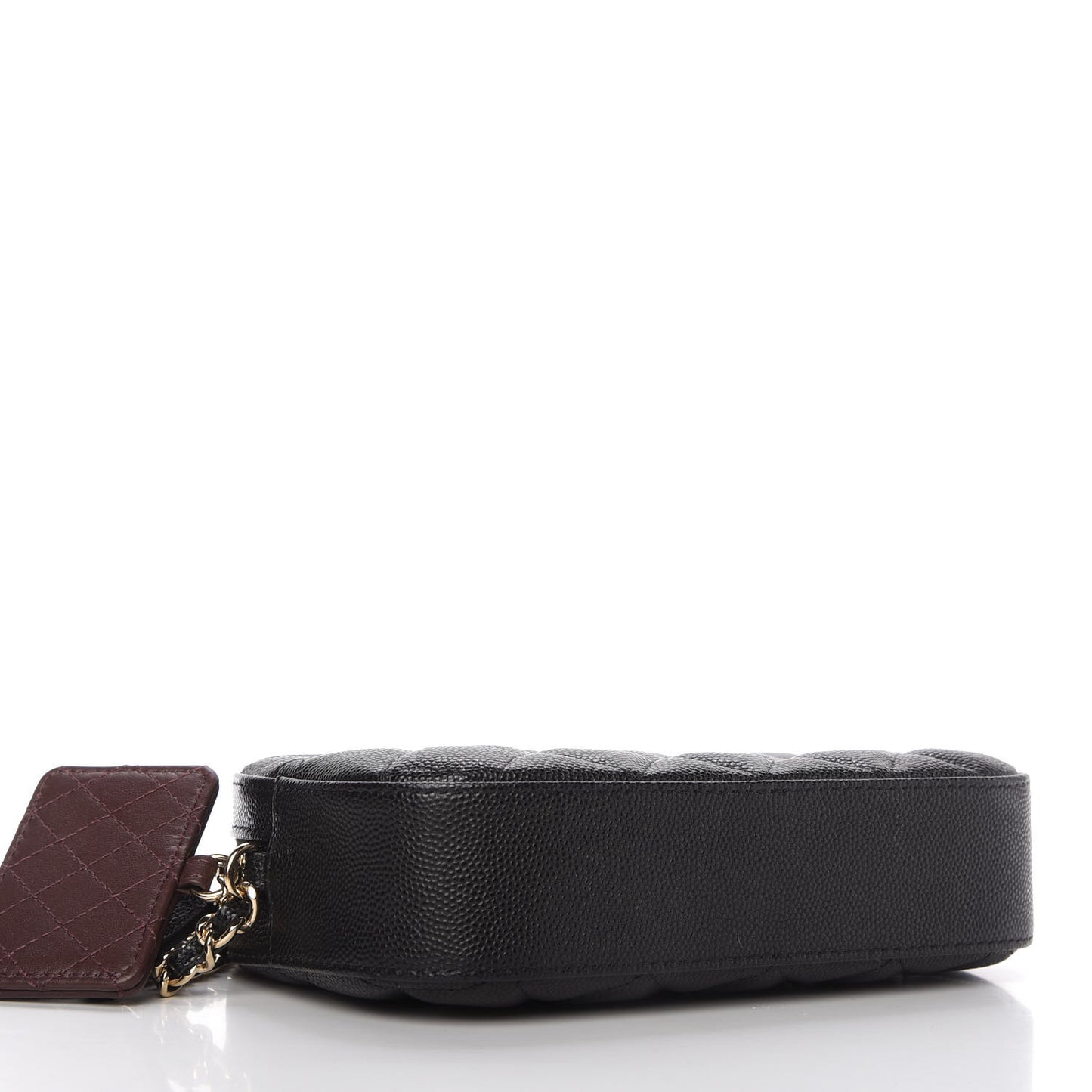 Caviar Quilted Vanity With Chain Black