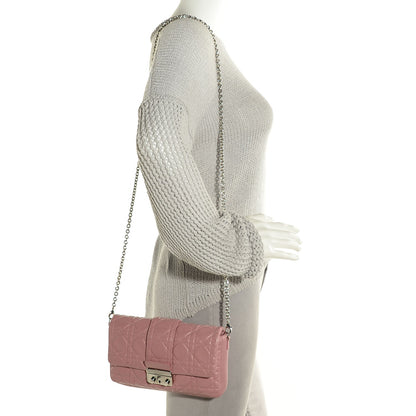 Christian Dior Lambskin Cannage New Lock Pouch Magnolia 2 of 7