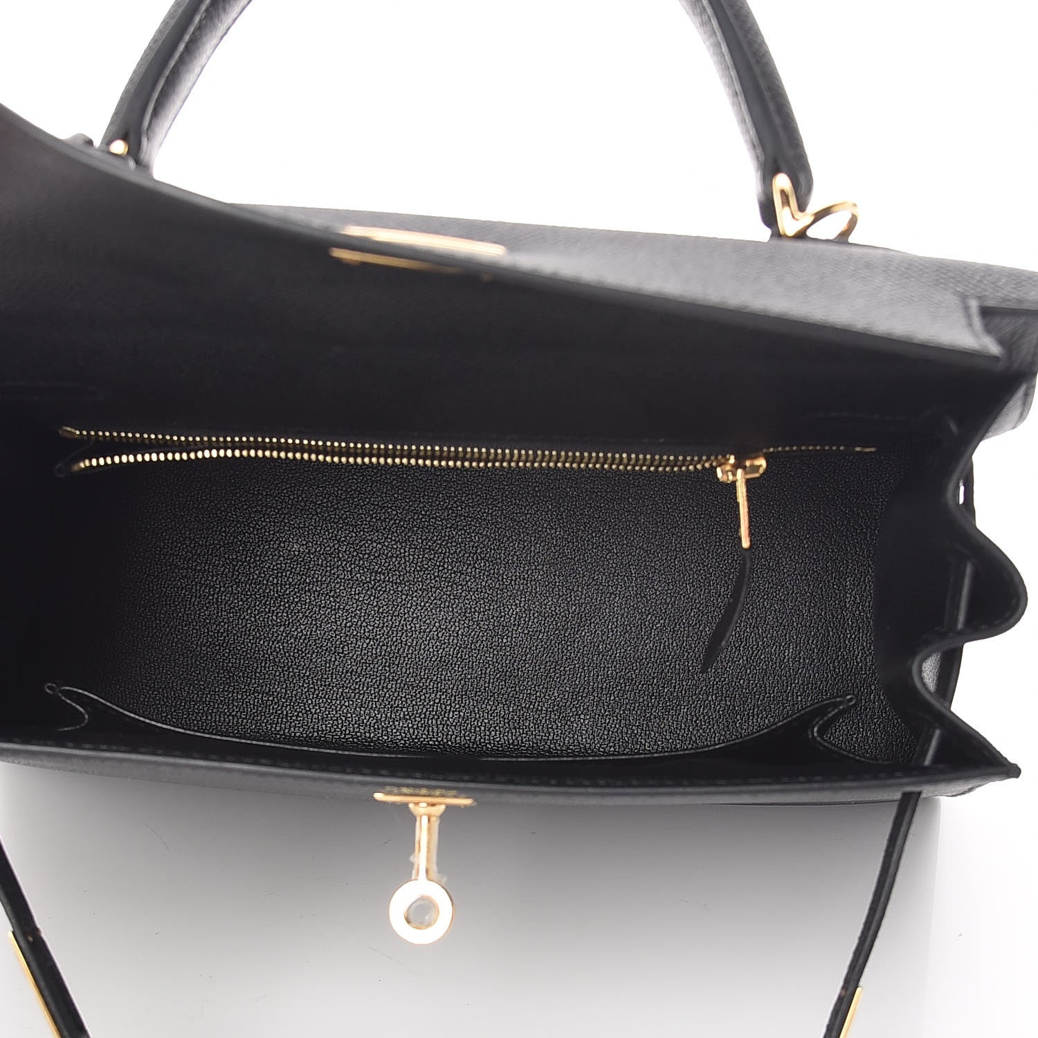 Hermes Epsom Kelly Sellier 25 Black 14 of 35