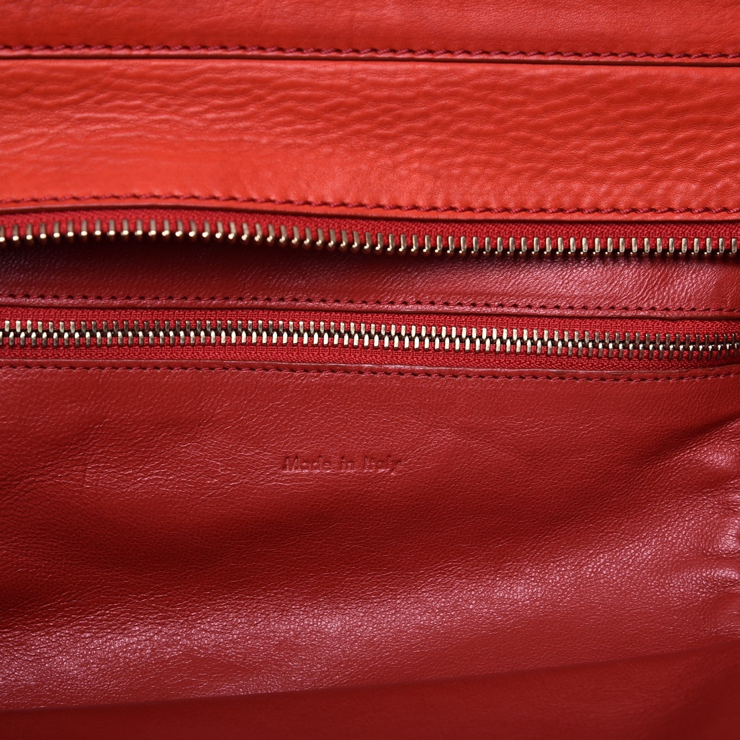 Celine Calfskin Mini Luggage Vermillion 7 of 19