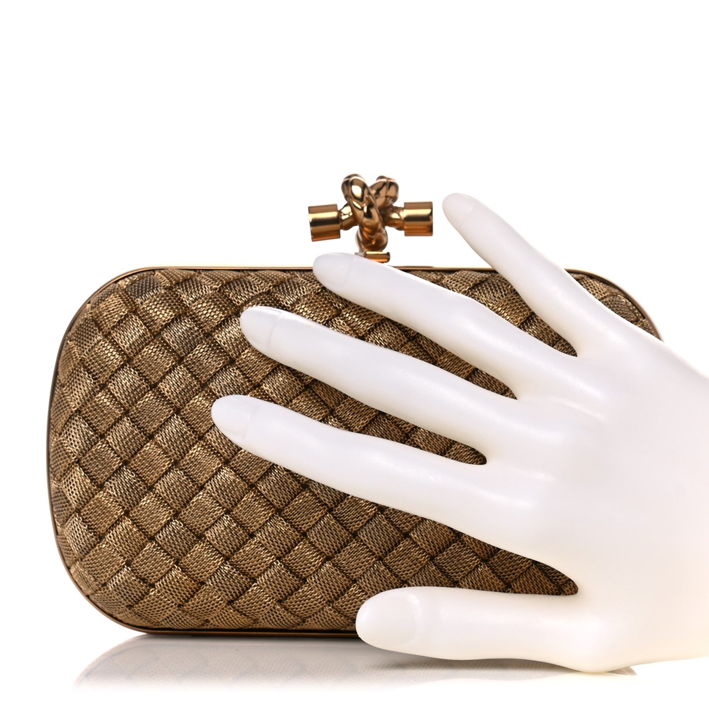 Intreccio Oro Bruciato Knot Clutch
