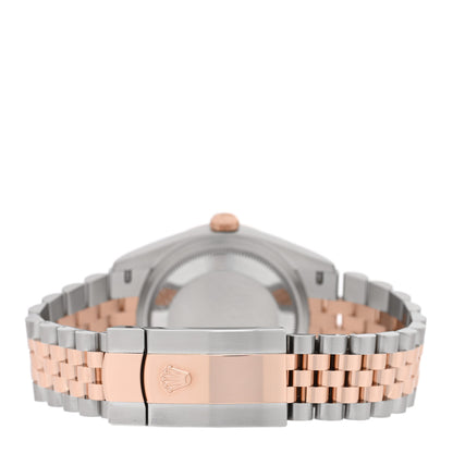 Rolex Stainless Steel 18K Everose Gold 36mm Oyster Perpetual Wimbledon Datejust Watch Slate 126231 Slate 3 of 5