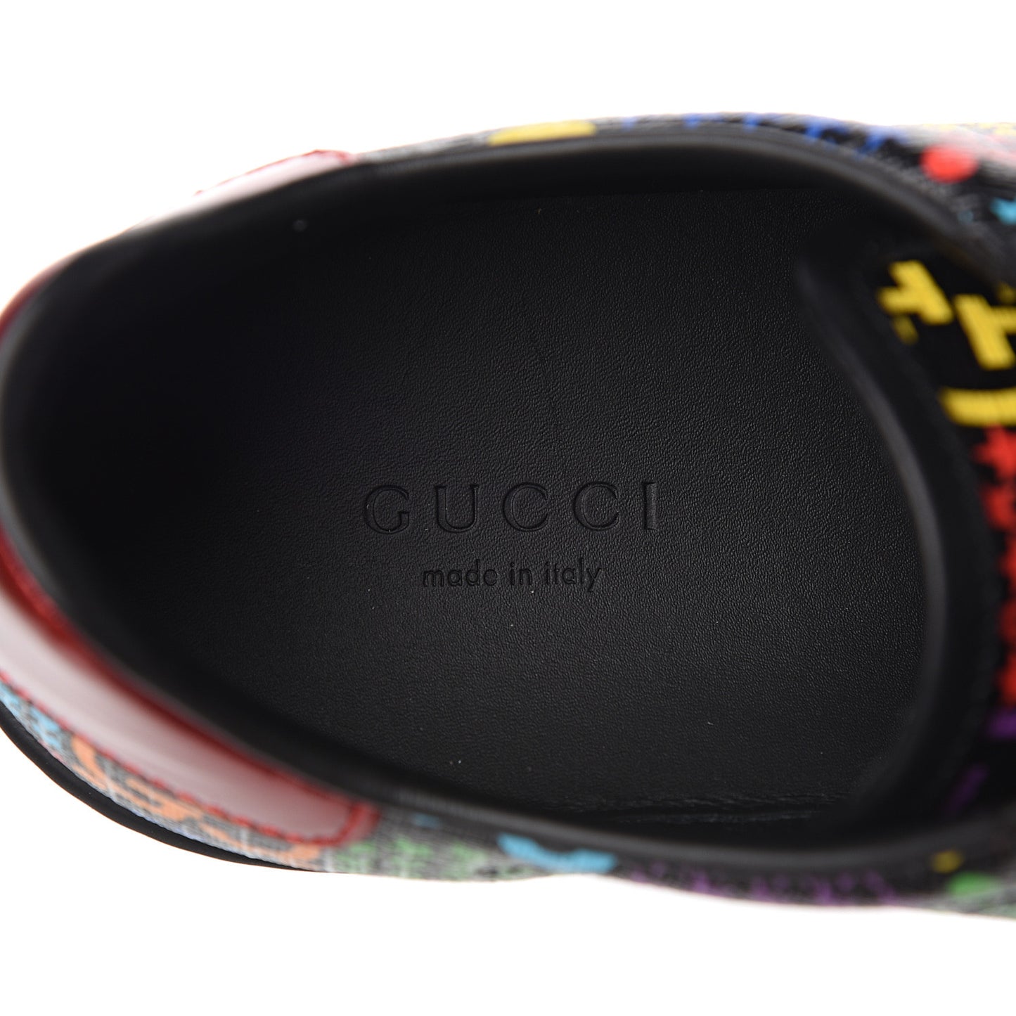 GG Supreme Monogram Psychedelic Womens Ace Sneakers 35.5 Black Multicolor