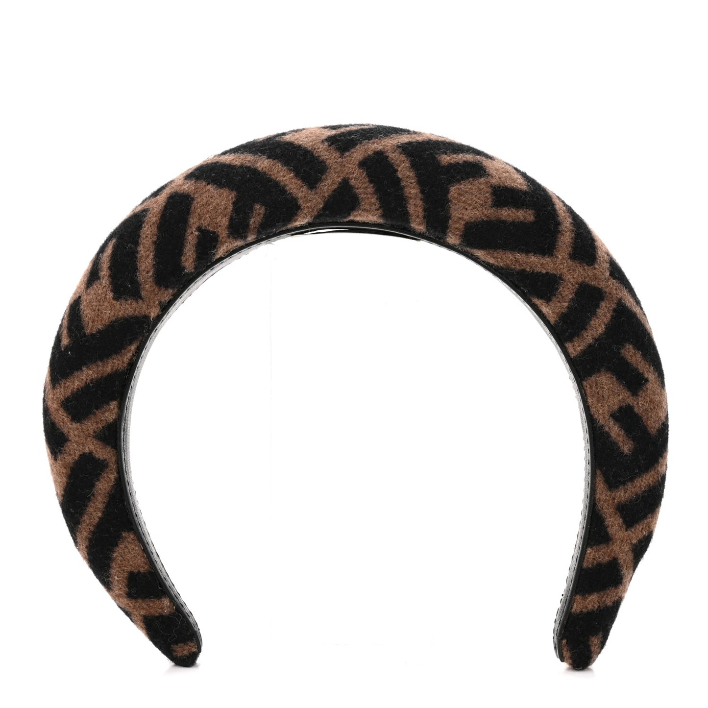 Wool Cashmere FF Logo Headband Tobacco