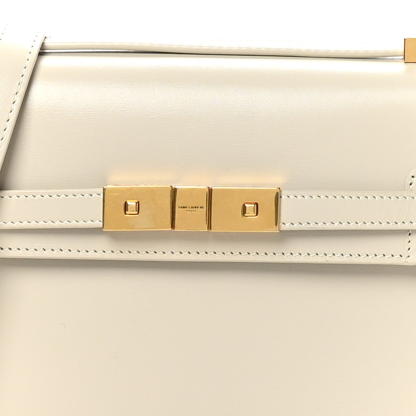 Smooth Calfskin Mini Manhattan Shoulder Bag Crema Soft