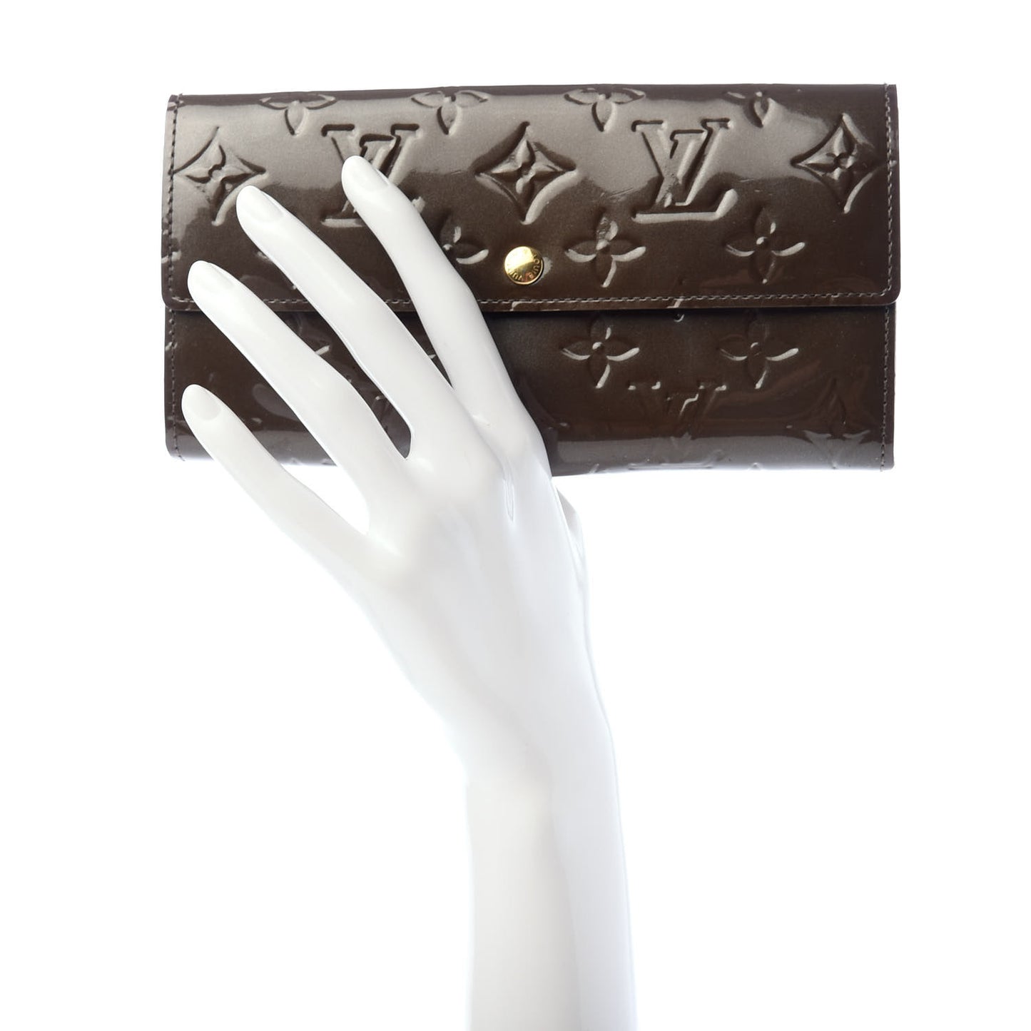 Vernis Sarah Wallet Vert Bronze