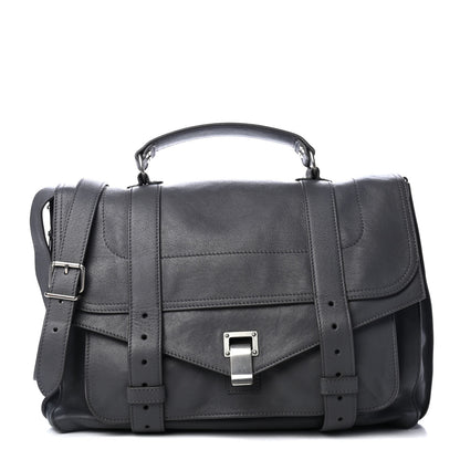 Proenza Schouler Lambskin Large PS1 Satchel Heather Grey 1 of 4