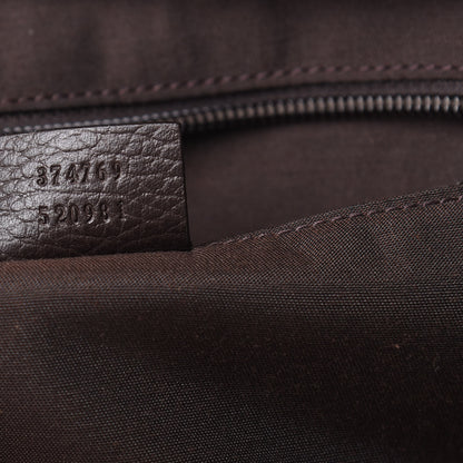 Gucci Crystal Monogram Web Large Carry On Duffle Bag Brown 6 of 9
