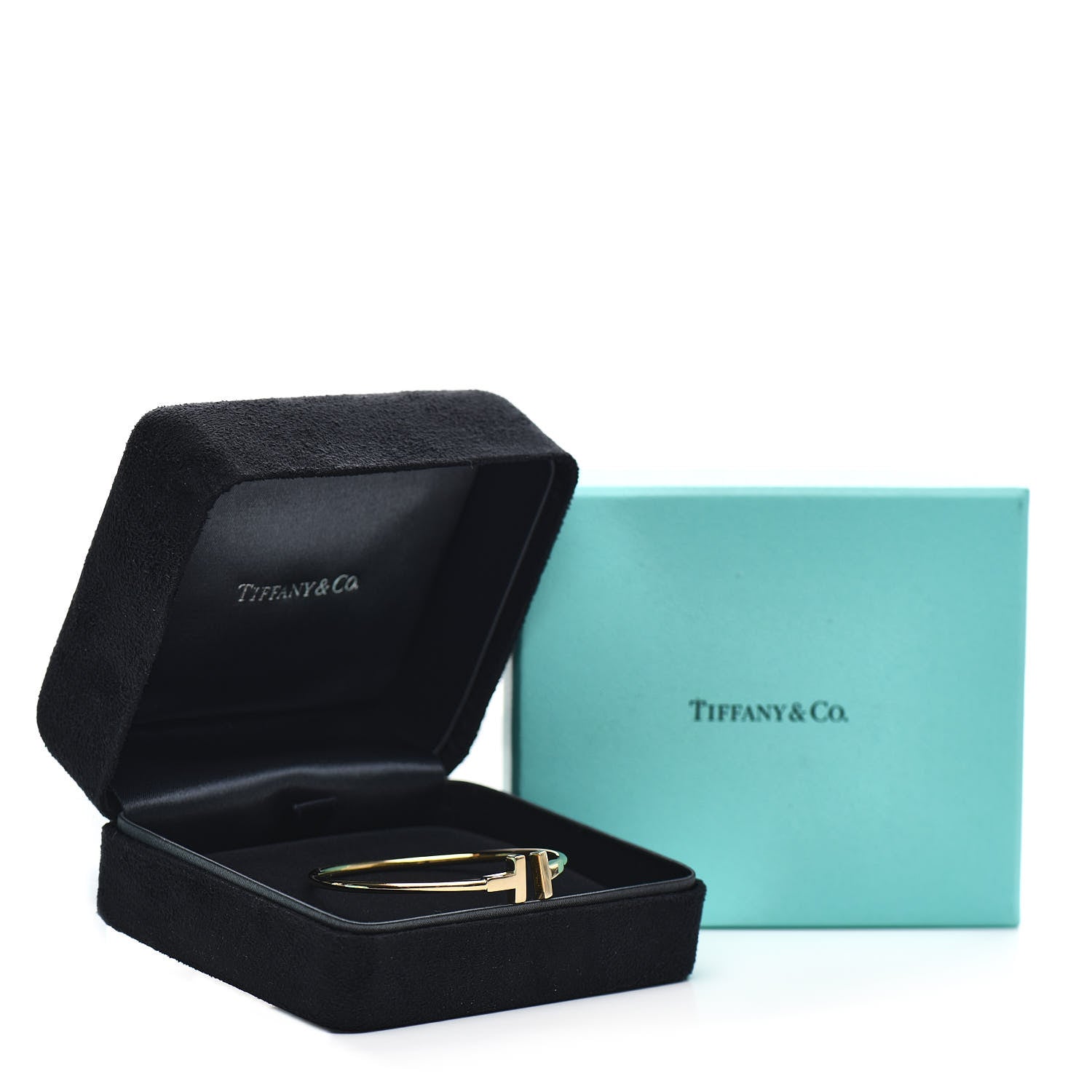 Tiffany 18K Yellow Gold T Wire Bracelet 4 of 4
