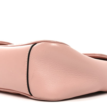 Gucci Calfskin Matelasse Small GG Marmont Shoulder Bag Perfect Pink Perfect Pink 10 of 10