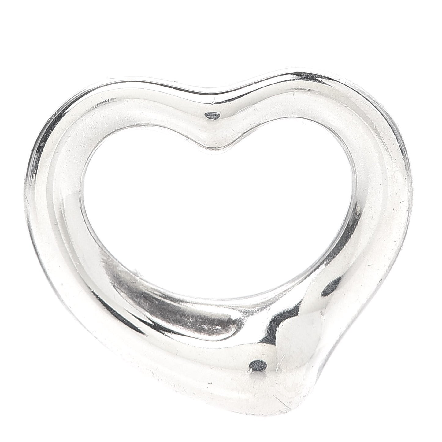 Sterling Silver 16mm Elsa Peretti Open Heart Pendant