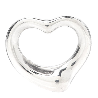 Tiffany Sterling Silver 16mm Elsa Peretti Open Heart Pendant 1 of 3