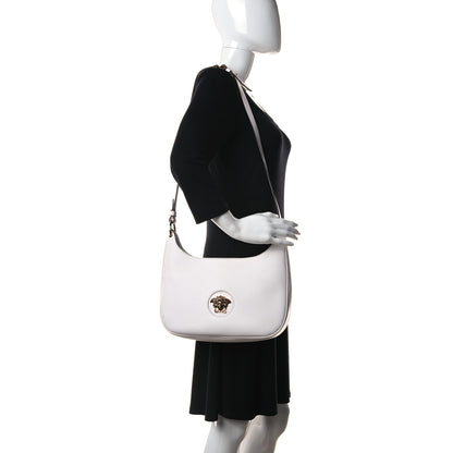 Versace Calfskin La Medusa Medium Hobo Crossbody White 2 of 10