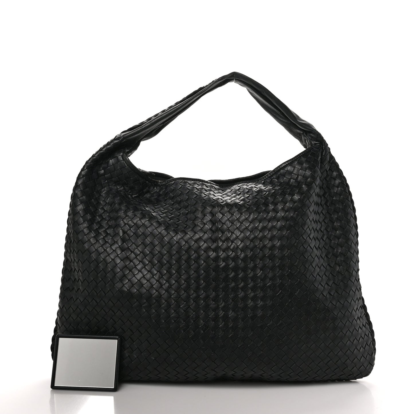 Nappa Intrecciato Maxi Veneta Hobo Black