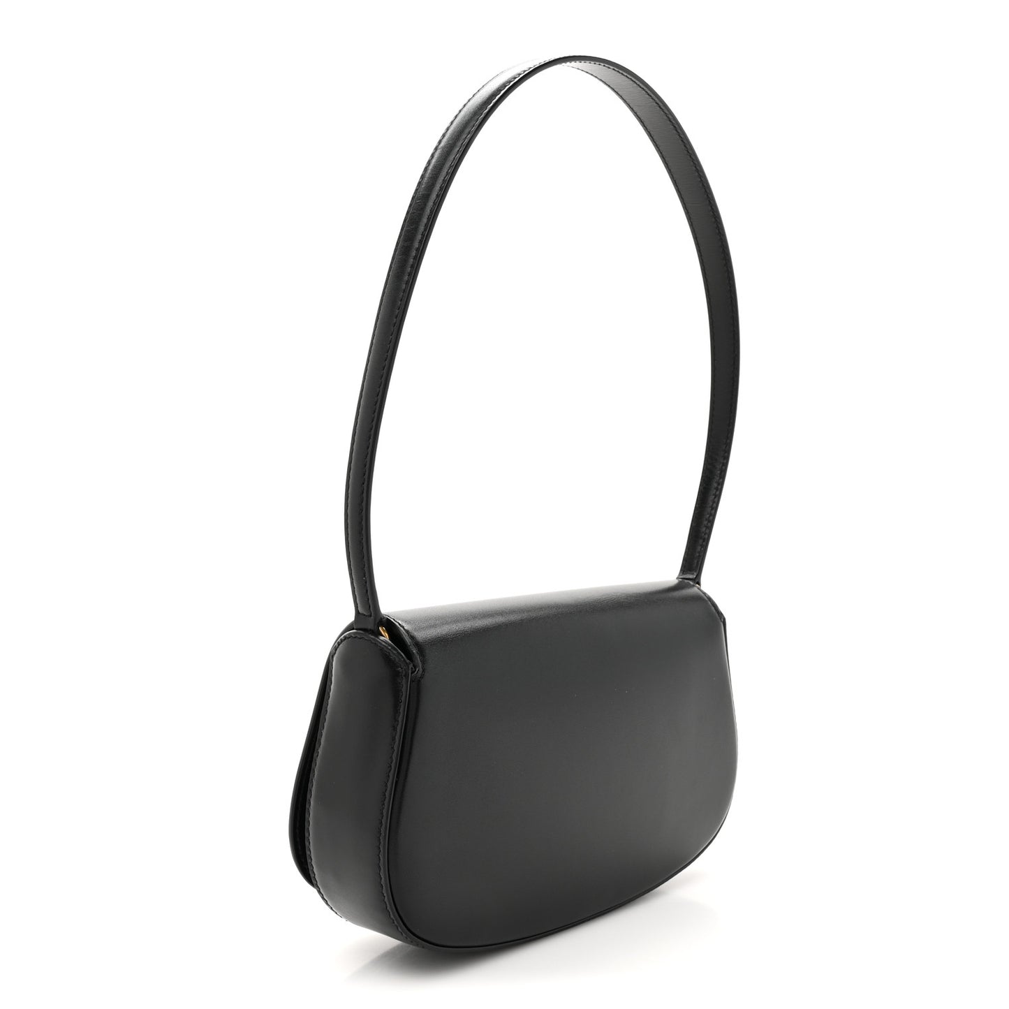 Box Calfskin Mini Voltaire Shoulder Bag Black