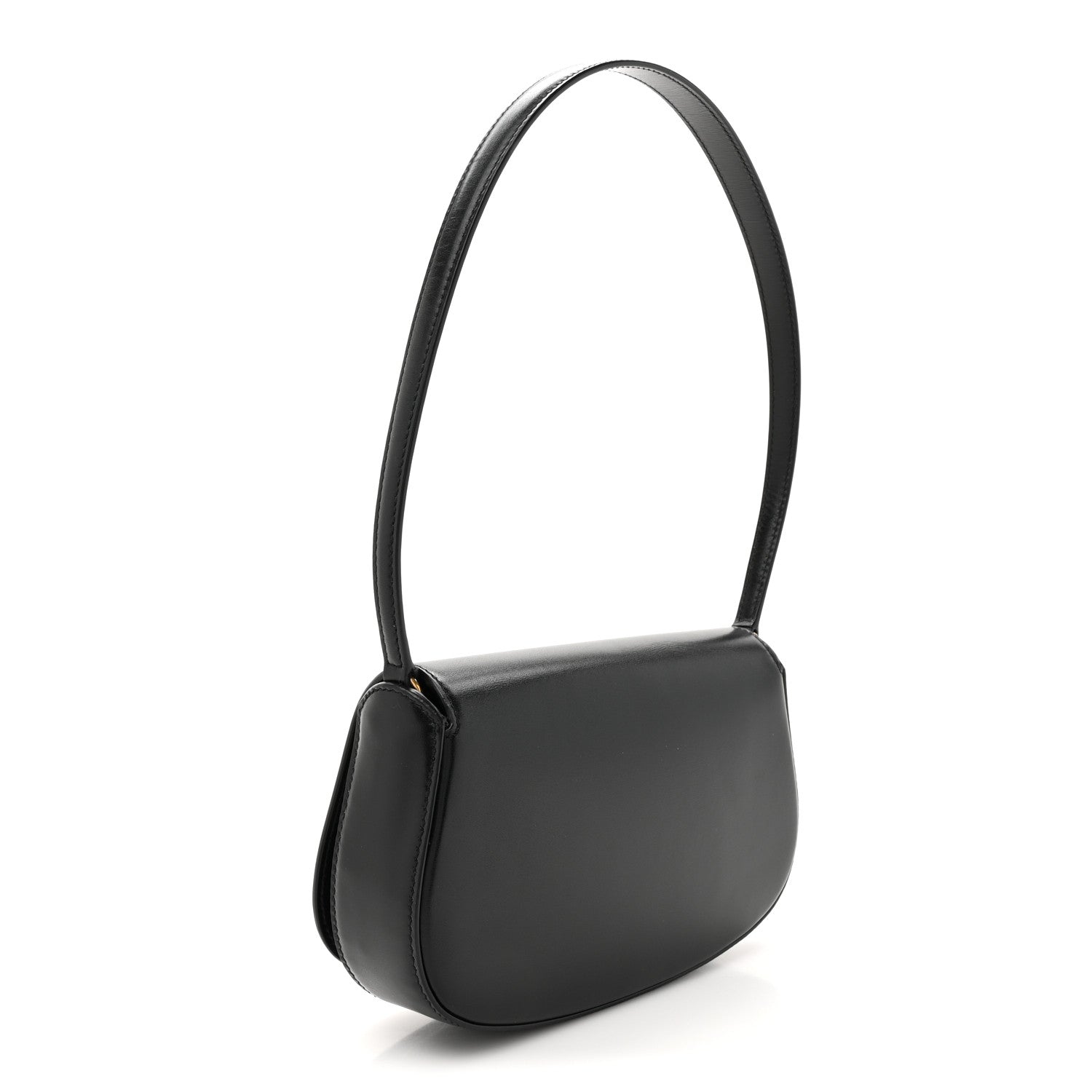 Saint Laurent Box Calfskin Mini Voltaire Shoulder Bag Black 3 of 10