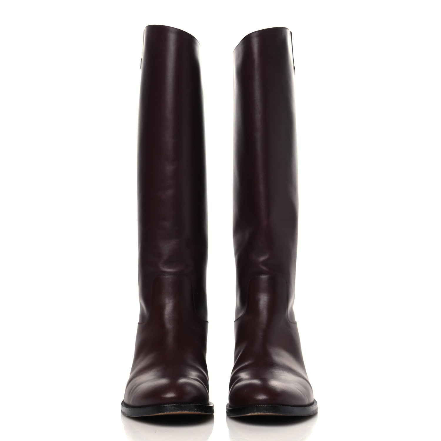 Louis Vuitton Calfskin Heritage Flat High Boots 37.5 Brown 4 of 18